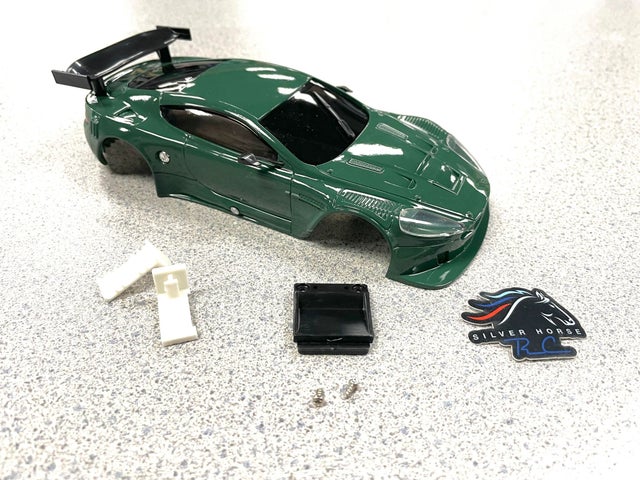 Finished Aston Martin DBR9 Body - Silver Horse RC | Wolfram RC