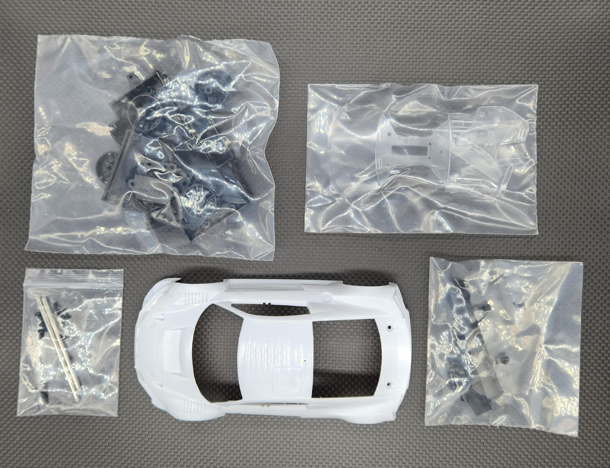 Audi R8 EVO GT3 - Unpainted White Body Set - GL-Racing | Wolfram RC