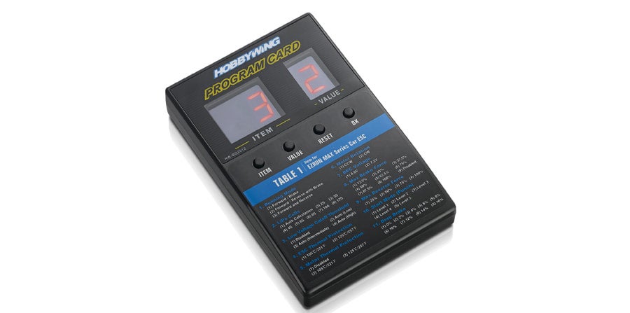 HobbyWing ESC Program Card (Works with FlyFun V5, Skywalker