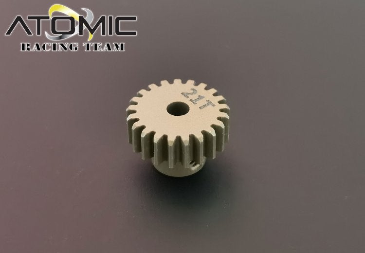 Hard Coated Aluminum Pinion Gears 64p 2mm Shaft - Atomic