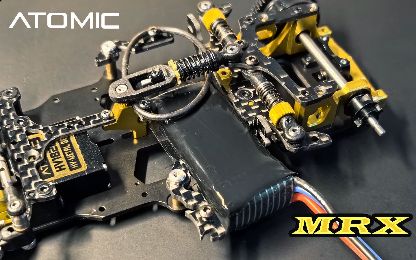 ATOMIC SG Shaft Drive Chassis 1/28スケール MRX 1/28 Pan Car Kit - Atomic | Wolfram RC