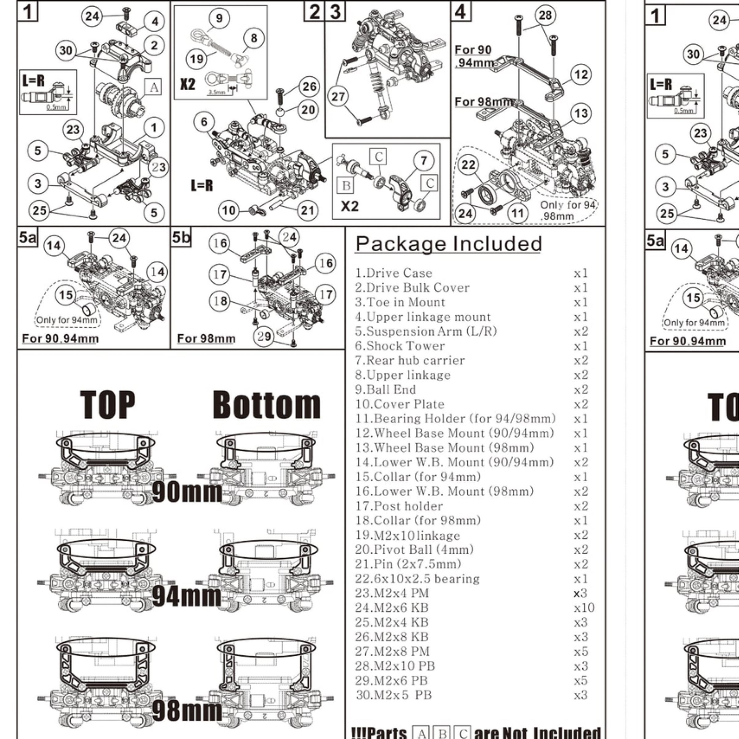 AWD S.A.S. V4 Sport Version (DWS system) for Mini-Z AWD MA020