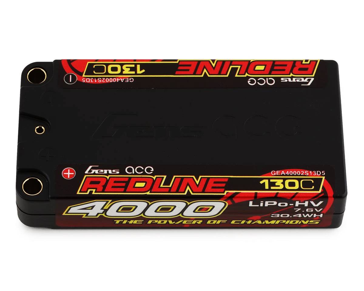 Redline 2.0 4200mAh 140c 7.6V 2S LiHV LCG Shorty - Gens Ace