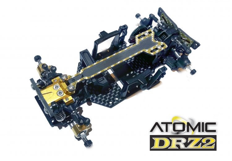 Atomic RC - DRZ 1/27 RWD Drift Car Kit (ROLLING CHASSIS) [ Mini-Z Size ]  DRZ-KIT