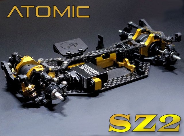 Atomic RC - DRZ 1/27 RWD Drift Car Kit (ROLLING CHASSIS) [ Mini-Z Size ]  DRZ-KIT