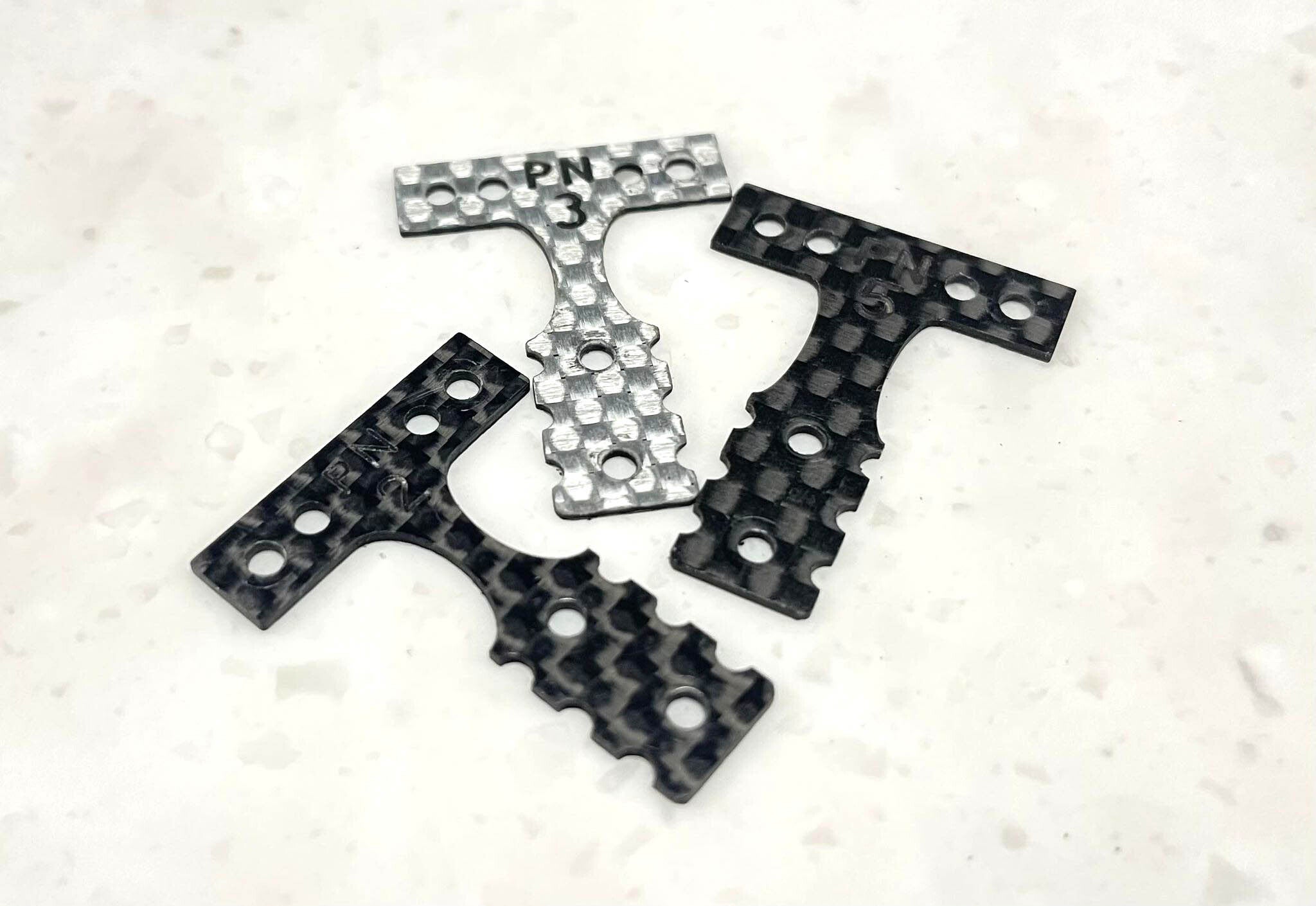 MR-03/MM Carbon Fiber T-plates - PN Racing | Wolfram RC