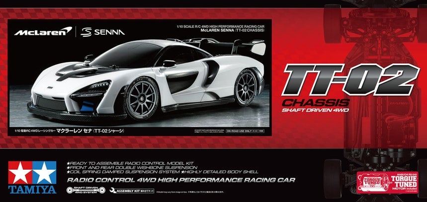 McLaren Senna - TT02 1/10 4WD Electric Touring Car Kit - Tamiya | Wolfram RC