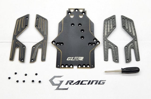 GL RACING – GL-CP003 – 3 clips de carrosserie version long noir – Rcorange