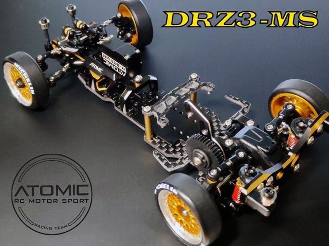 Atomic RC - DRZ 1/27 RWD Drift Car Kit (ROLLING CHASSIS) [ Mini-Z Size ]  DRZ-KIT